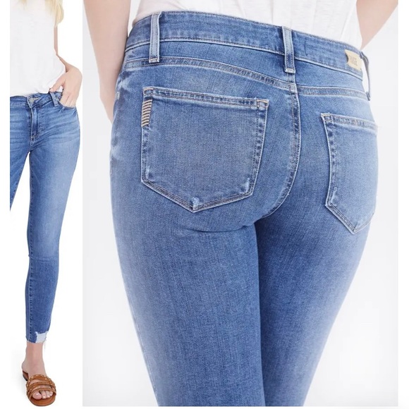 Paige Verdugo Distressed Ankle Skinny Jeans {sz 26} - Picture 3 of 7